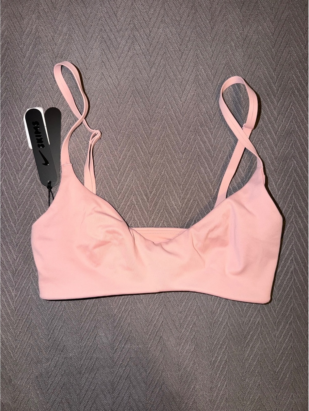 Skims Matte Micro Scoop Bra in Himalayan Pink, Size Small